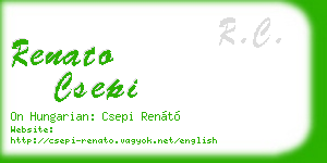 renato csepi business card